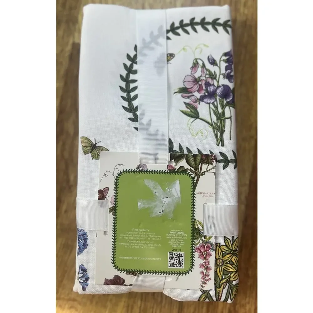 PORTMEIRION BOTANIC GARDEN Set of 4 Napkins Butterflies Flowers 19